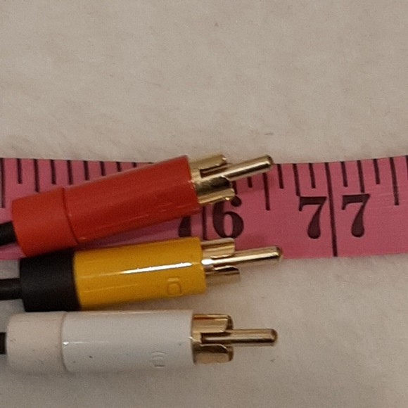 Genuine Official OEM Microsoft XBOX 360 S Slim Black Composite AV Cable UNTESTED - Picture 7 of 7